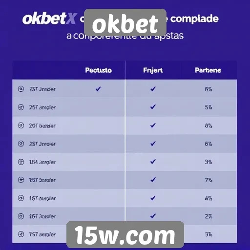 Comparação entre okbet e concorrentes do setor